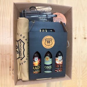 Birra Roosweelt Box regalo 3 x 33 cl + Gadget bicchiere, maglietta, zainetto, apribottiglie